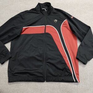 Vintage Nike Elite Jacket 2XL Black Red Track Gray Tag